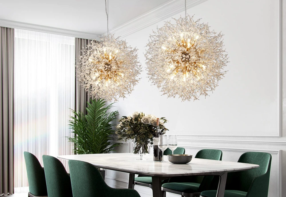 dining room globe chandelier