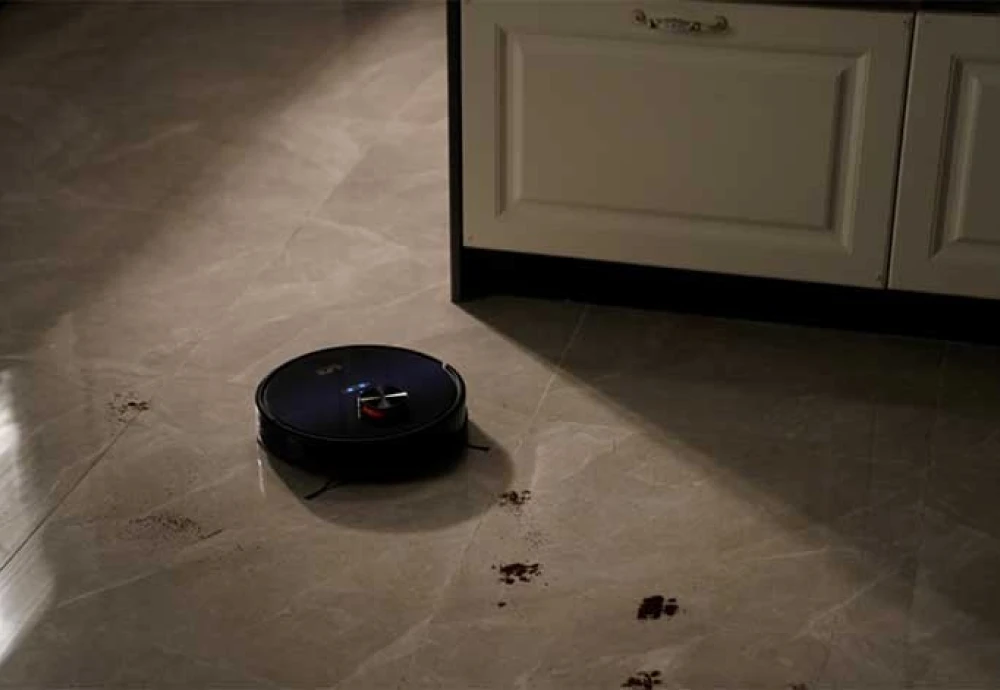 robot vacuum cleaner with mop self-empty base