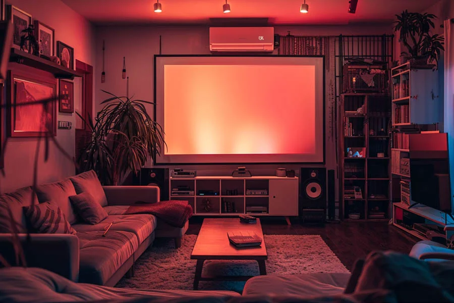 projector with streaming apps